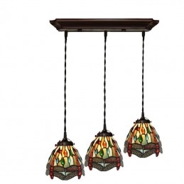 3 Liicht Dragonfly Tiffany...