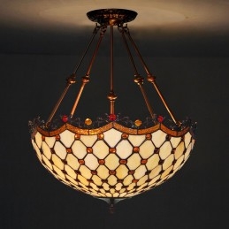 45 cm Tiffany Glasfënsteren...