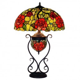 45 cm Tiffany Glasfënsteren...