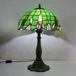 Gréng Glasfaarf Tischlampe...