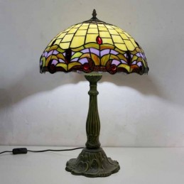 Glasfënsteren Tischlampe...
