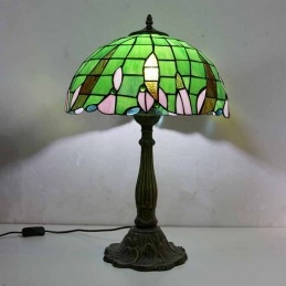 Gréng Glasfaarf Tischlampe...